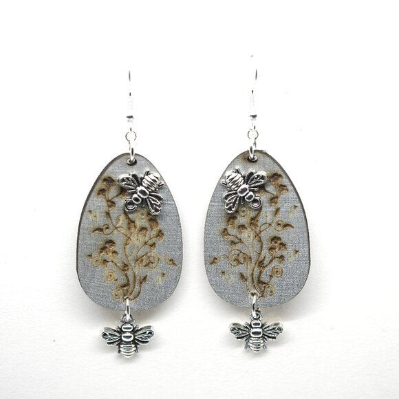 Bee Garden Earrings - Picture 1 of 5
